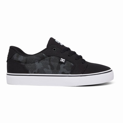 DC Anvil Men's Black/Camo Sneakers Australia ROU-631